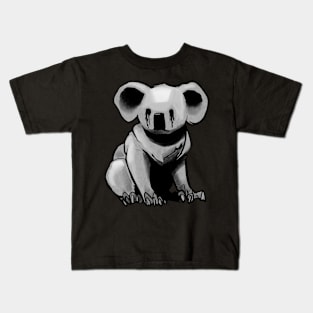 Cartoony Doomed Koala Kids T-Shirt